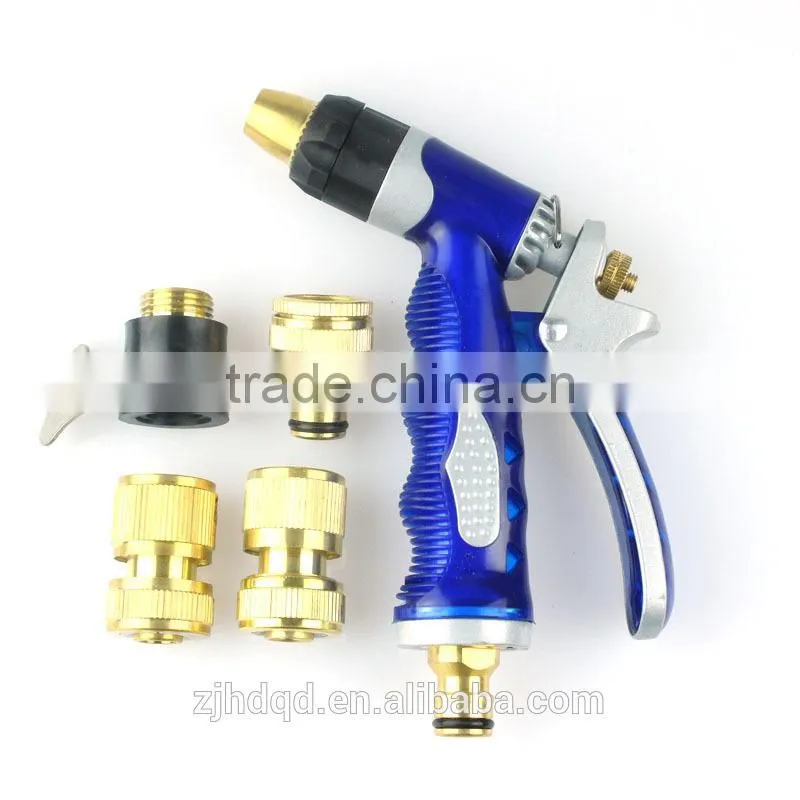high quality car washing spray gun suit , car washing gun set with plastic hand shank