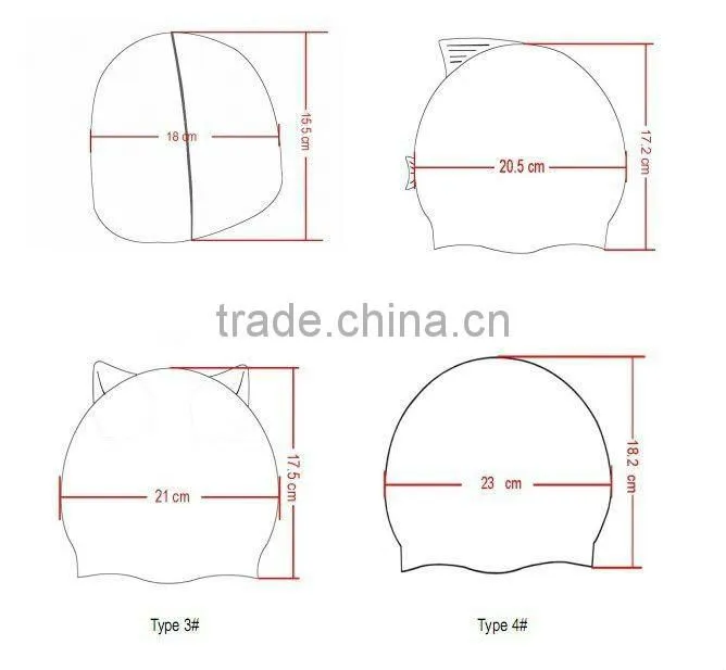 silicone swimming cap