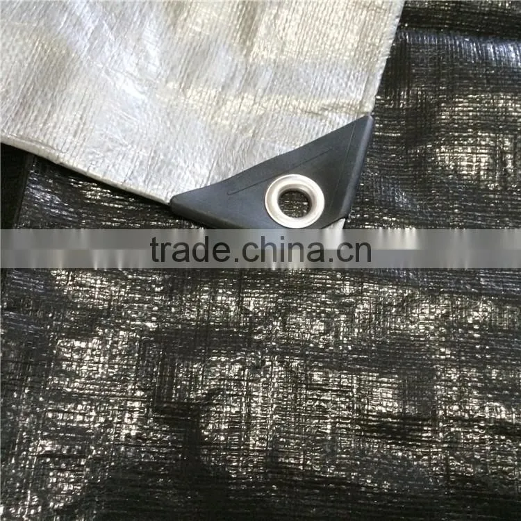 Heavy duty construction H.D.P.E. black mesh Tarp