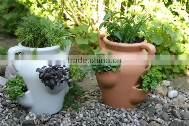 OEM Blow Molding plastic fish flower vase,small vase