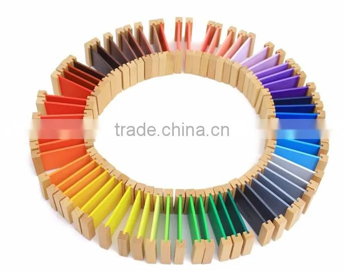 Preschool Wooden early educationa toys montessori sesorial teaching aids color board