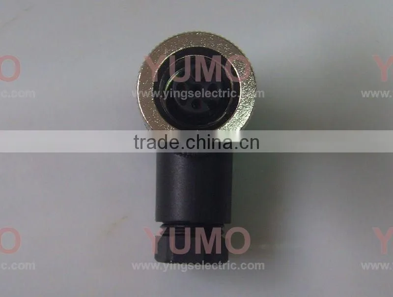 M12ST plug connector 4-pin aviation bend sensor ip6