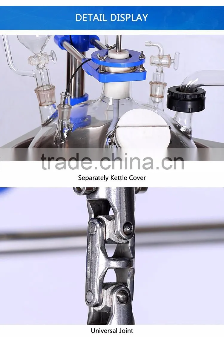 EXSF Explosion-proof Multi-function Stainless Steel Glass Reactor(single-layer)
