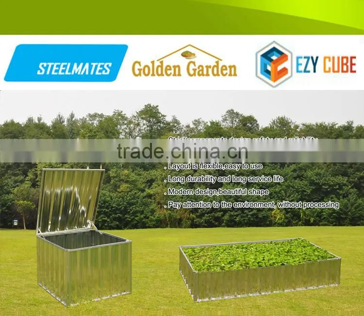Durable garden metal flower pot for garden planting