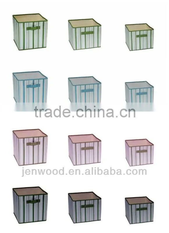 Non-woven Fabric storage bins with printing picture