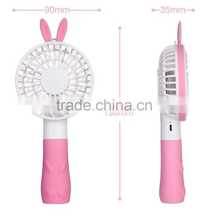 CT-740 The new mini USB charging fan Cartoon charging fan small handheld Outdoor Garden small fan
