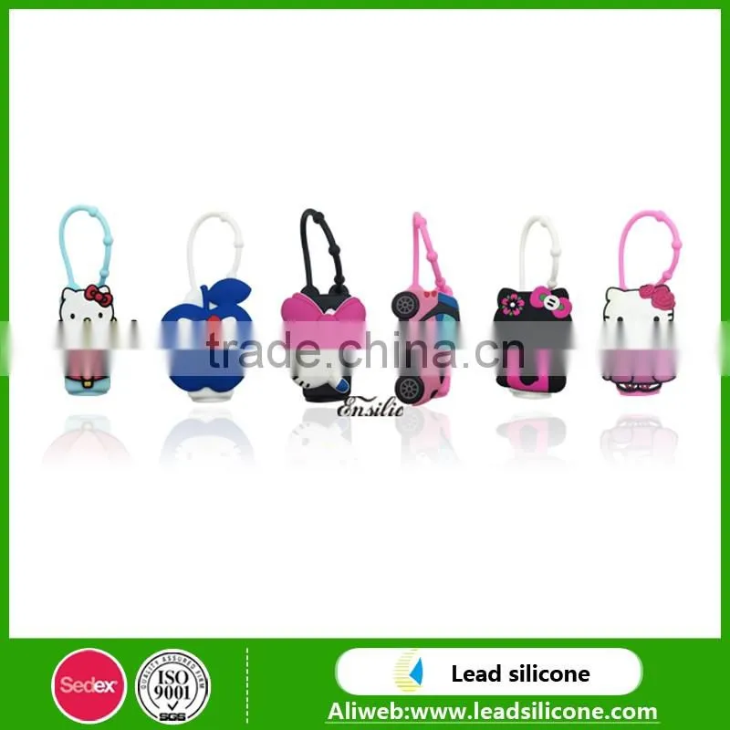 Wholesale Hello Kitty Custom Silicone Hand Sanitizer Holder