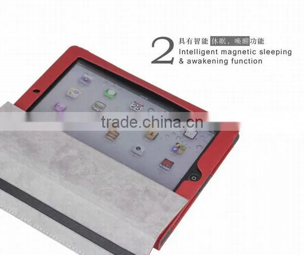 2015 best selling leather case for iPad
