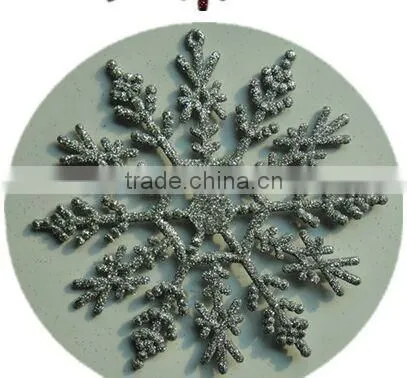 15051809 hanging cheap christmas plastic glitter snowflake