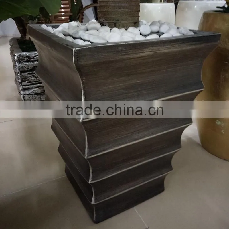 large fiberglass flower pots