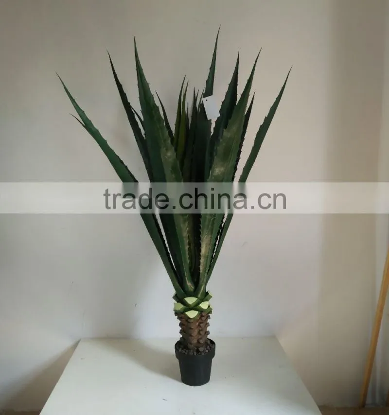 high quality artificial maguey bonsai potted plant