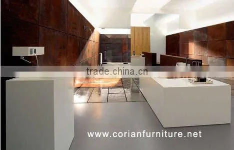 Europen style square shape solid surface bathtub