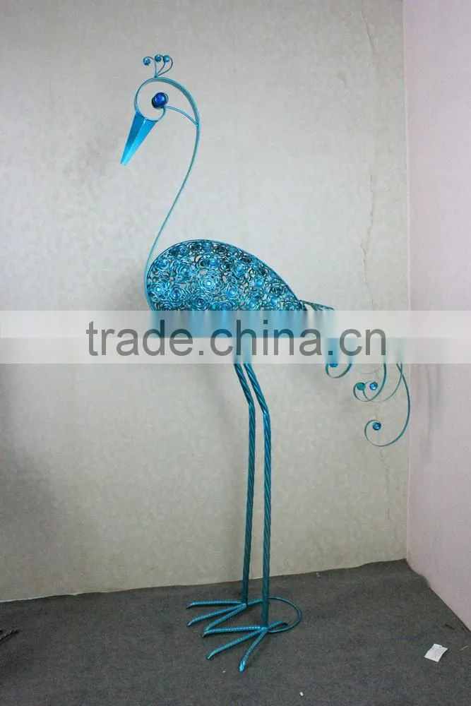 Metal peacock garden decoration
