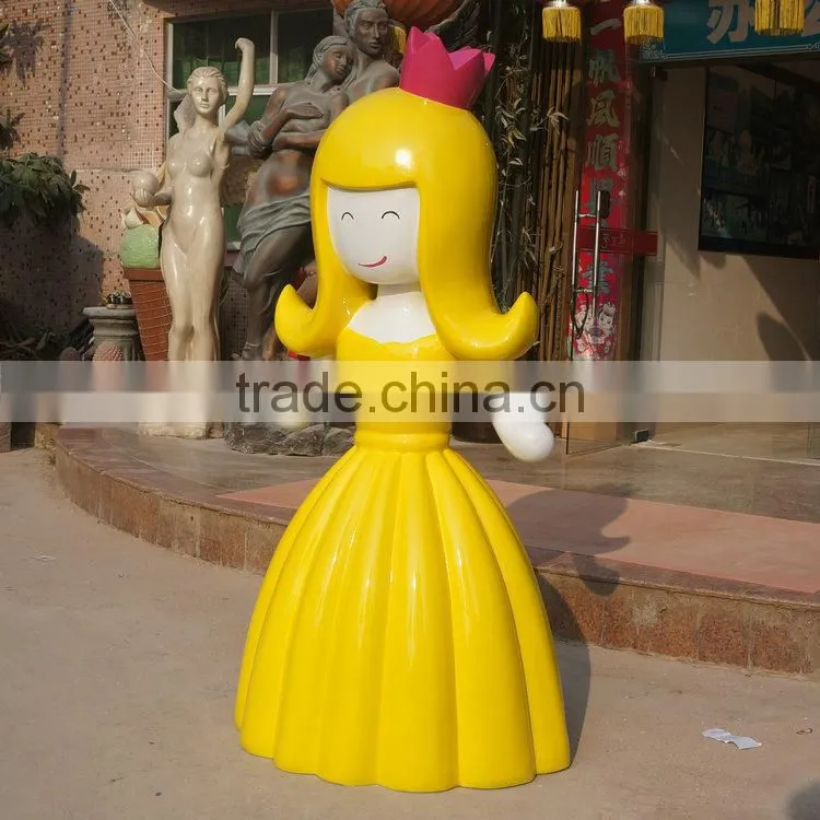 FRP cartoon girl figurine
