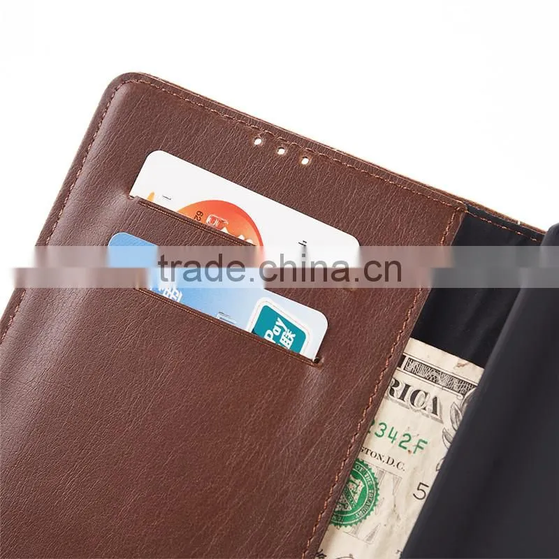 High quality crazy-horse PU card bumper/pocket cell phone case for Blackberry