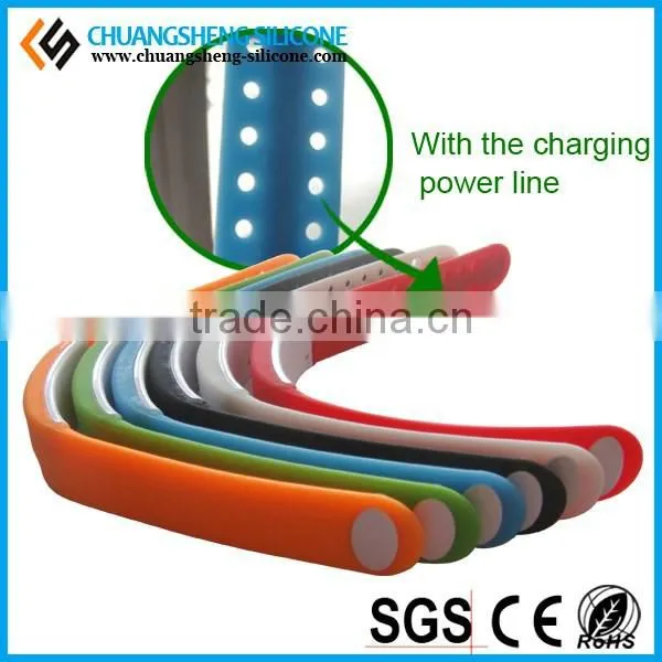 Colorful light LED smart watch with large menory USB