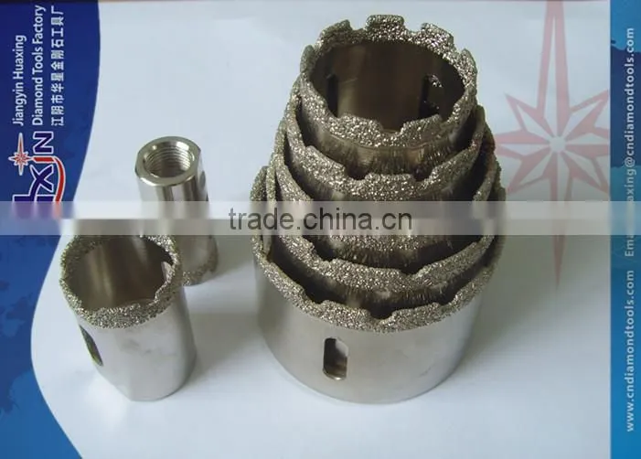 High speed special type Brazed diamond hole saw for drilling concrete