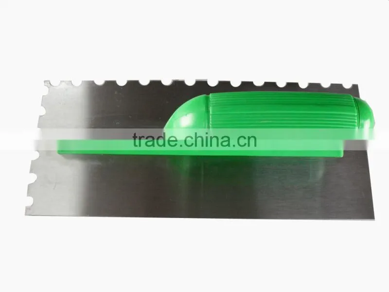 Plastic handle Plaster trowel / Putty knife with teeth