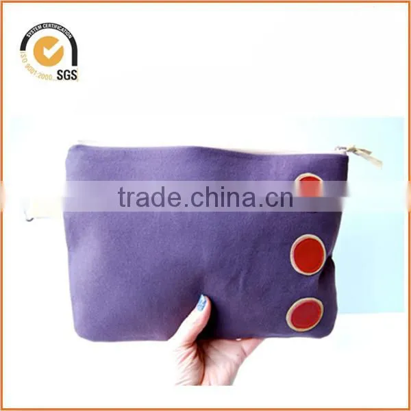 chiqun 78410 new style chiqun factory custom medium canvas zipper pouch