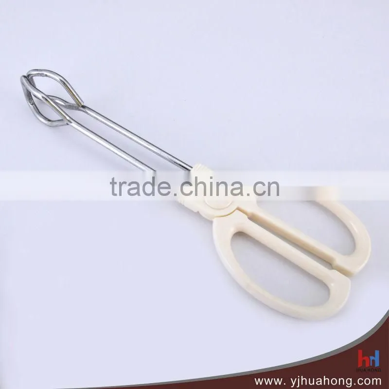 PVC Coating Handle Scissor Tongs,BBQ tongs HFT-WS04