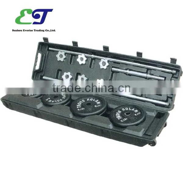 50kg painted dumbbell set with carrying box