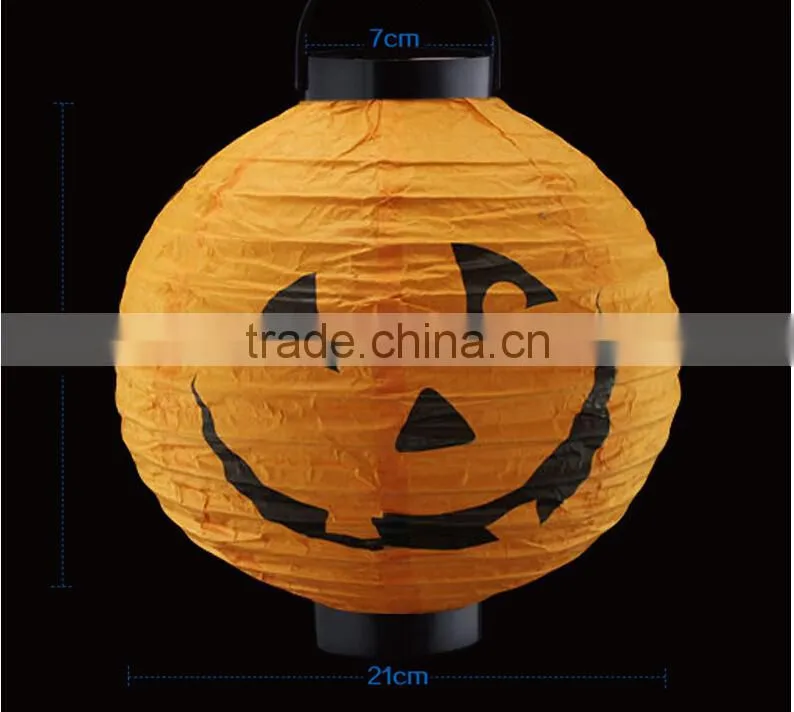 Halloween LED Lantern LED pumpkin Lantern LED paper Lantern wholesale