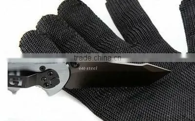 New Black Anti-CUT Glove Cut Resistant Knitted Anti Cut Gloves Protect Hands