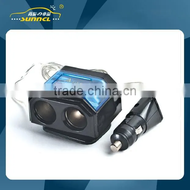 2015 Car Charger 4 way Socket Adapter Plug with CE Certificate for Cell Phones , iPhones , iPads & Tablet