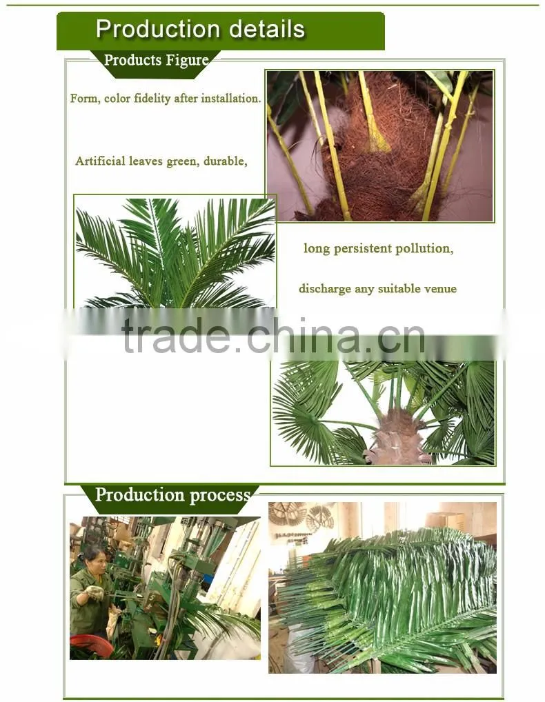 factory wholesale Island decoration plants of Washington palm tree artificial palm tree