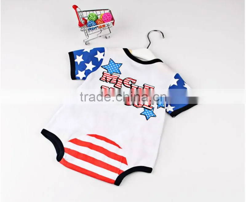 100% cotton mikey print baby boy rompers wholesale