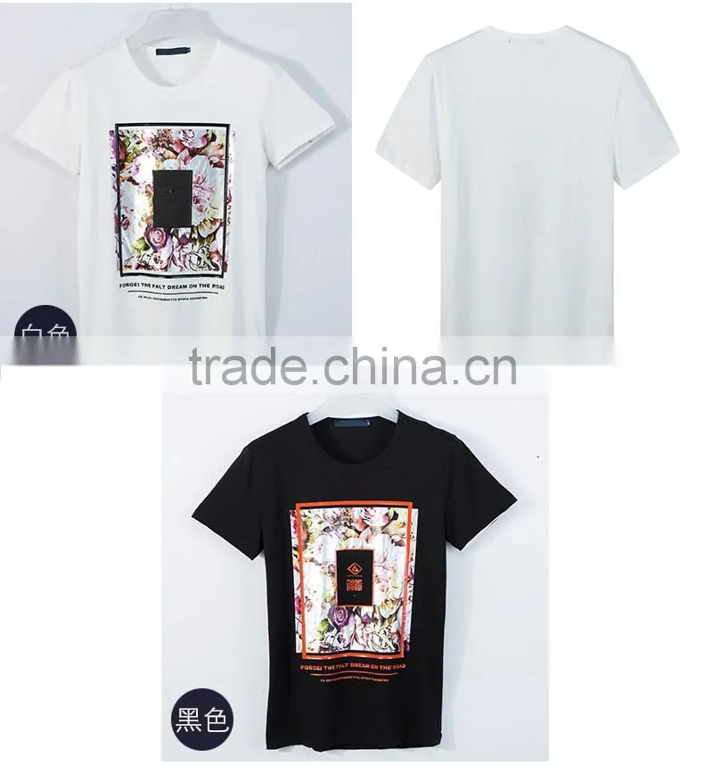 NEW Design Casual Slub BAMBOO Cotton t shirt Men offset 3D printing O-neck special cool Top Tees