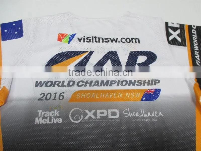 Full sublimation printing custom made kayaking bibs