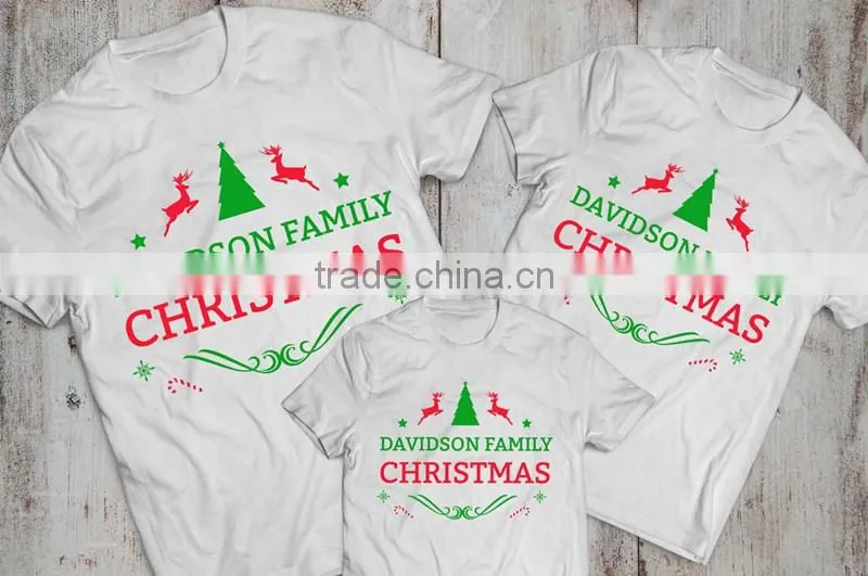 Christmas Family 100% Polyester Plain White Pajamas