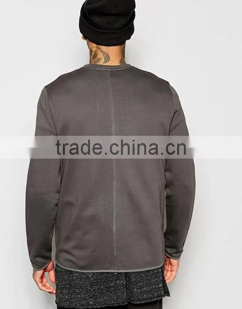 New style curved hem blank bomber jacket custom made