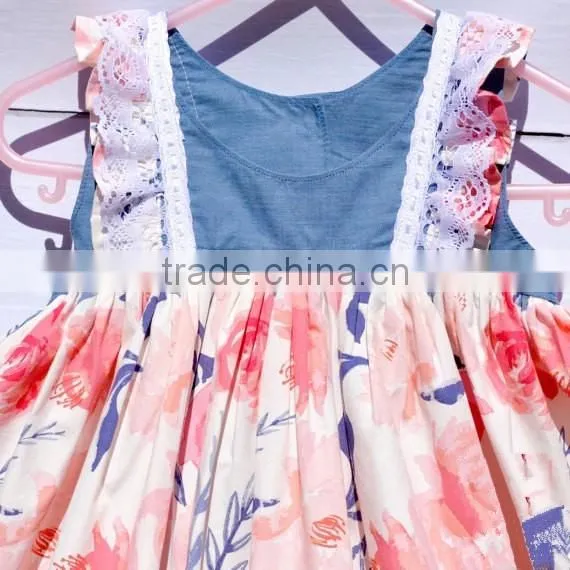 Children Frocks Designs Easter Dress Summer Boutique Girl Clothing Floral Dress