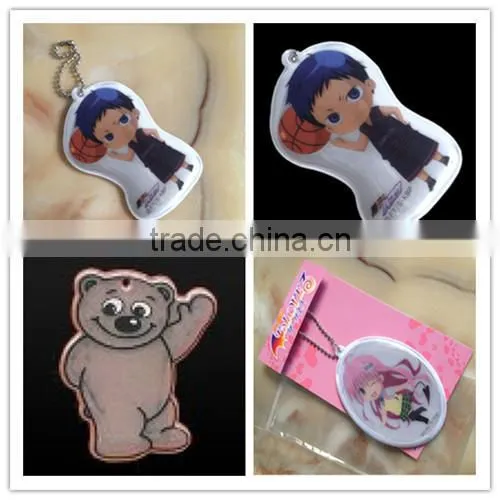 advertising customized basketball reflective keychain for teams