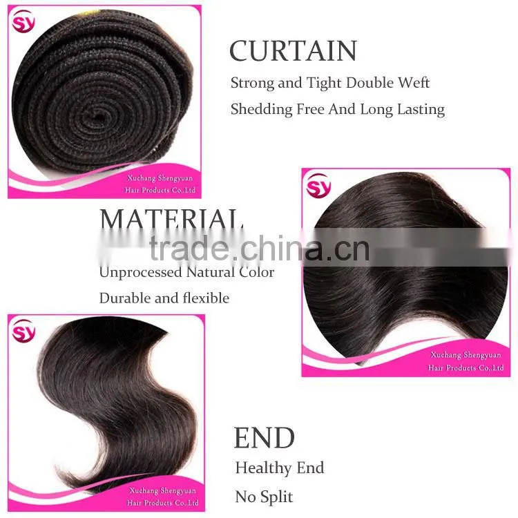 Alibaba Hair Products Unprocessed Body Wave 100% Virgin Remy Indian Temple Hair