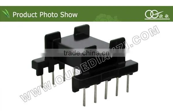 EFD20 horizontal pin5:5 wire slot plastic bobbin
