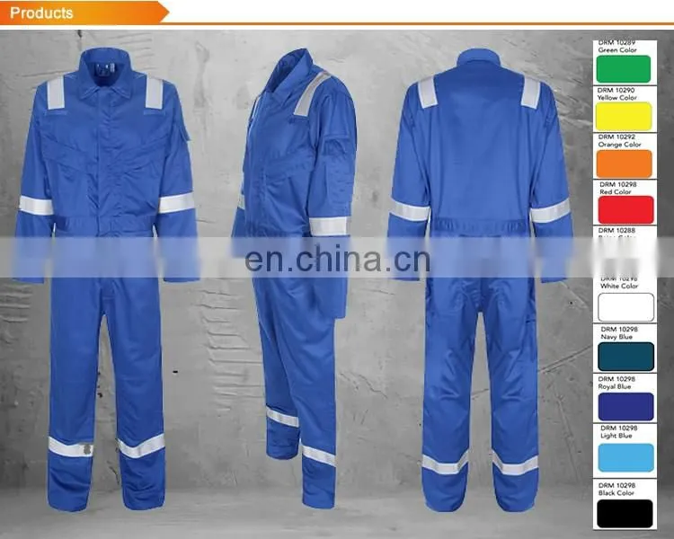 High Performance Dupont nomex fabric Flame Retardant pilot coveralls in safety flying clothing