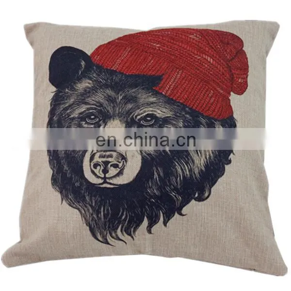 Promotional cheap home decorative cushion cover custom fashion 50x50 linen pillow cover