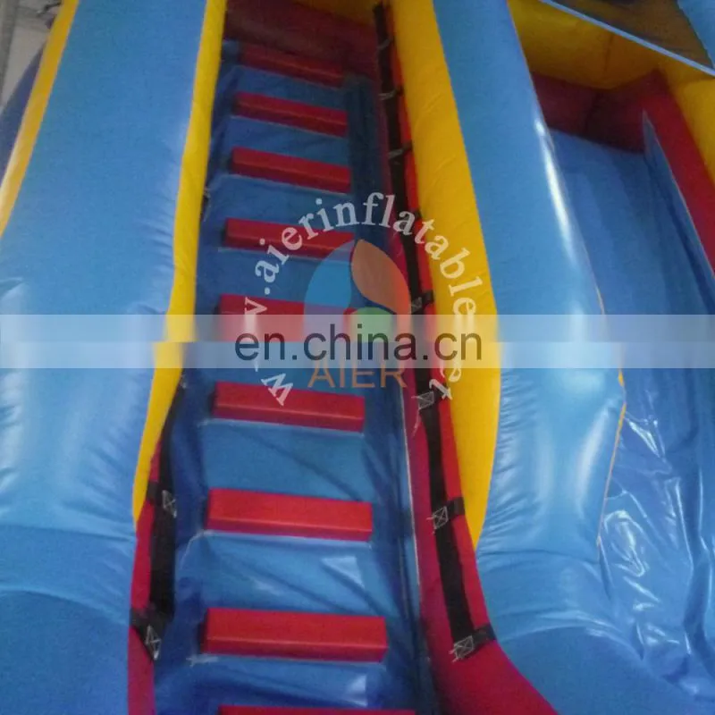 Mini inflatable blue water slide for kids,children slide,ueed swimming pool slide