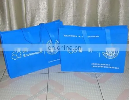 Green handle Non woven bag
