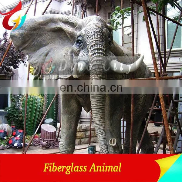 High Emulational Fiberglass Decorative Elephant