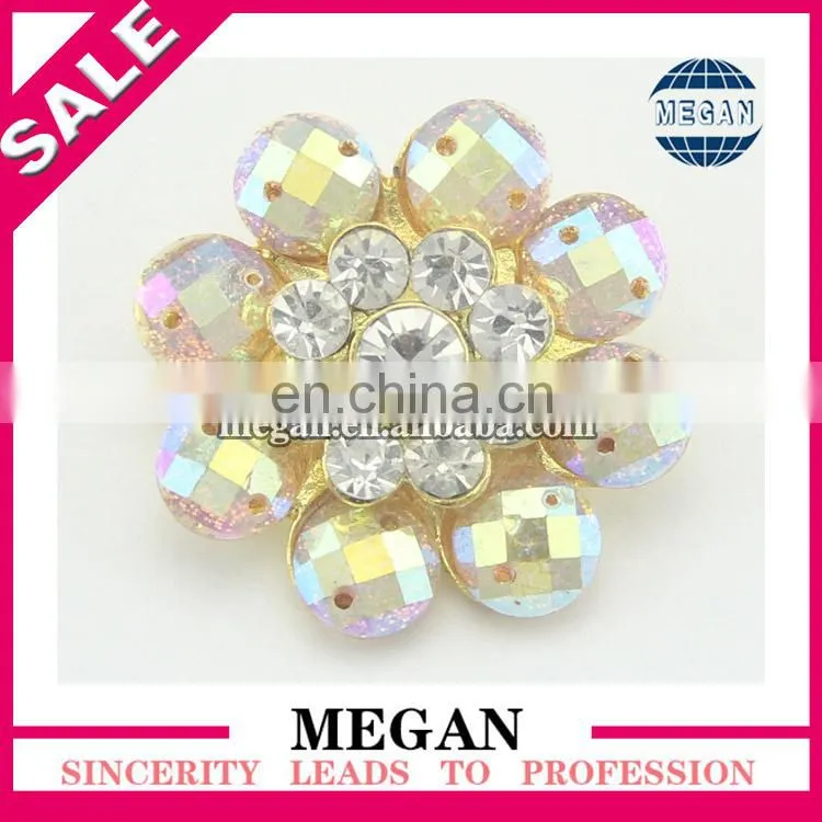 2017 Fashion wholesale cheap acrylic rhinestone buttons