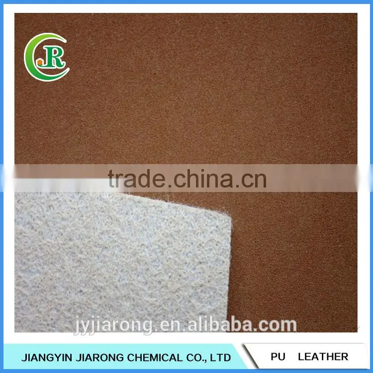 Nubuck Pattern Embossed Shoe PU Leather