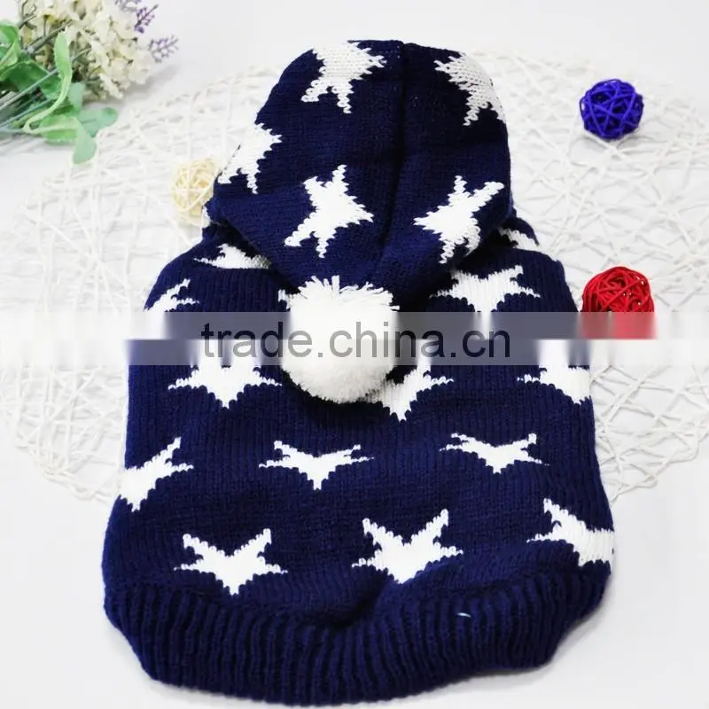 custom protective cotton knitted pattern pet dogs show clothing