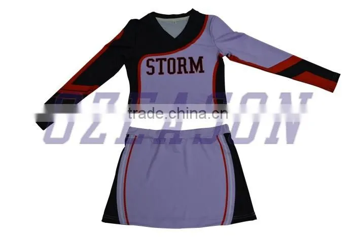 High Quality Spandex Youth Hot Sexy Girls Cheerleading uniforms