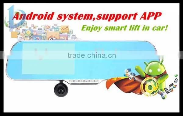 Car rear view mirror With 5 Inchs monitor android car mirror