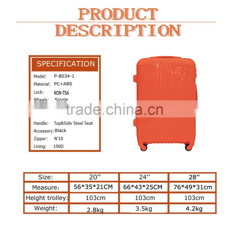 unique decent element 20''24''28'' pc travel trolley luggage bag