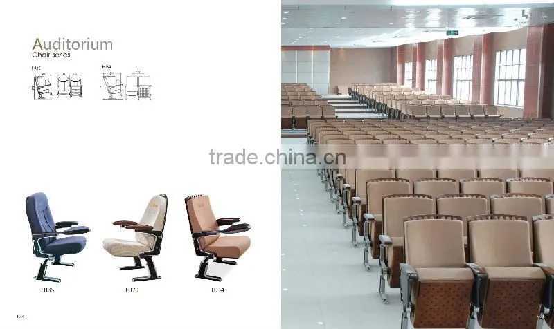 movable cinema chair fabric theater movie seat HJ813